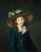 Jean-Louis Voille Portrait of Elisaveta Alexandrovna Demidov, nee Stroganov (1779-1818), here as Baronesse Stroganova Sweden oil painting artist